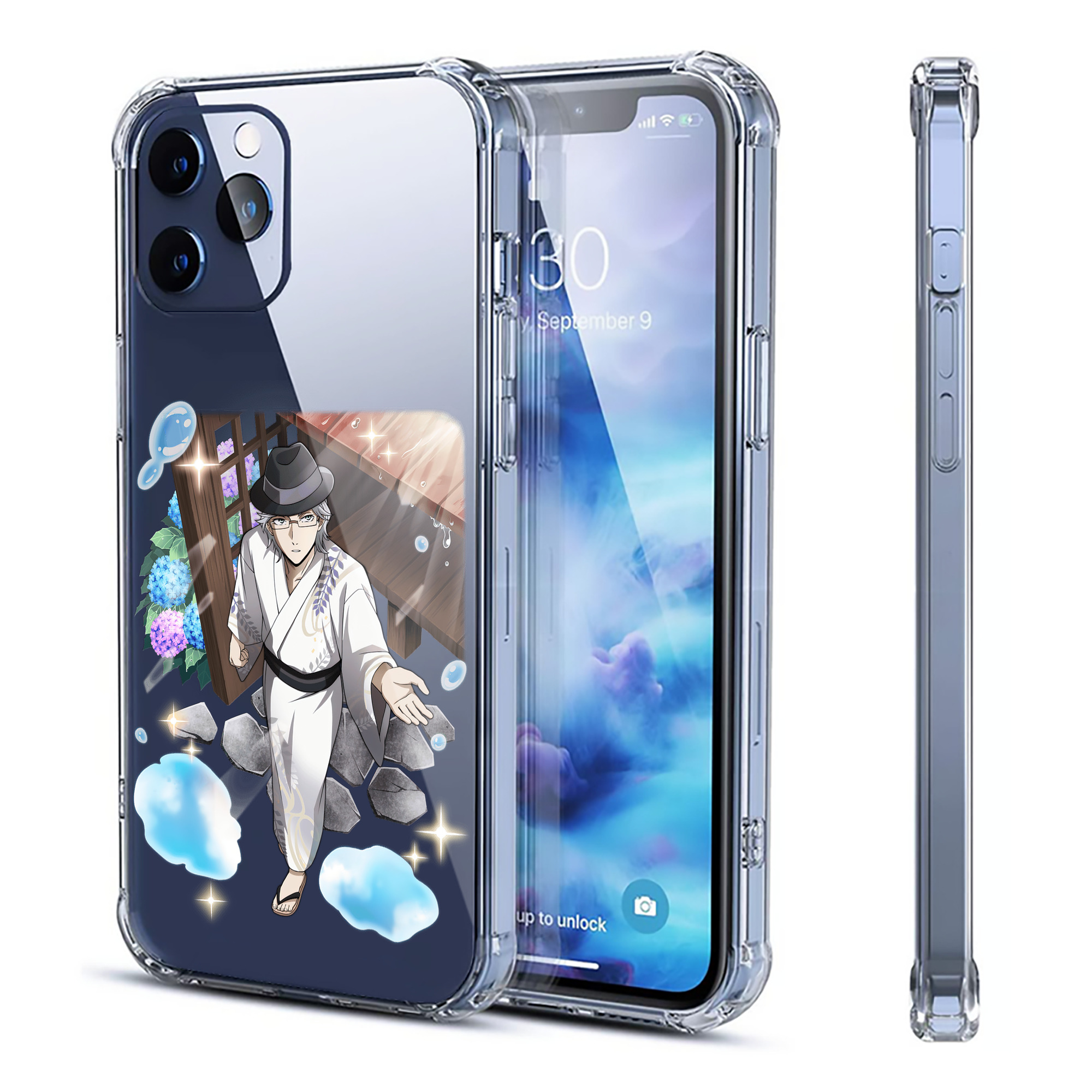 （画像用） 文豪ストレイドッグス Bungo Stray Dogs 【iPhone 12シリーズ対応】透明スマホケース（クリアソフトケース）